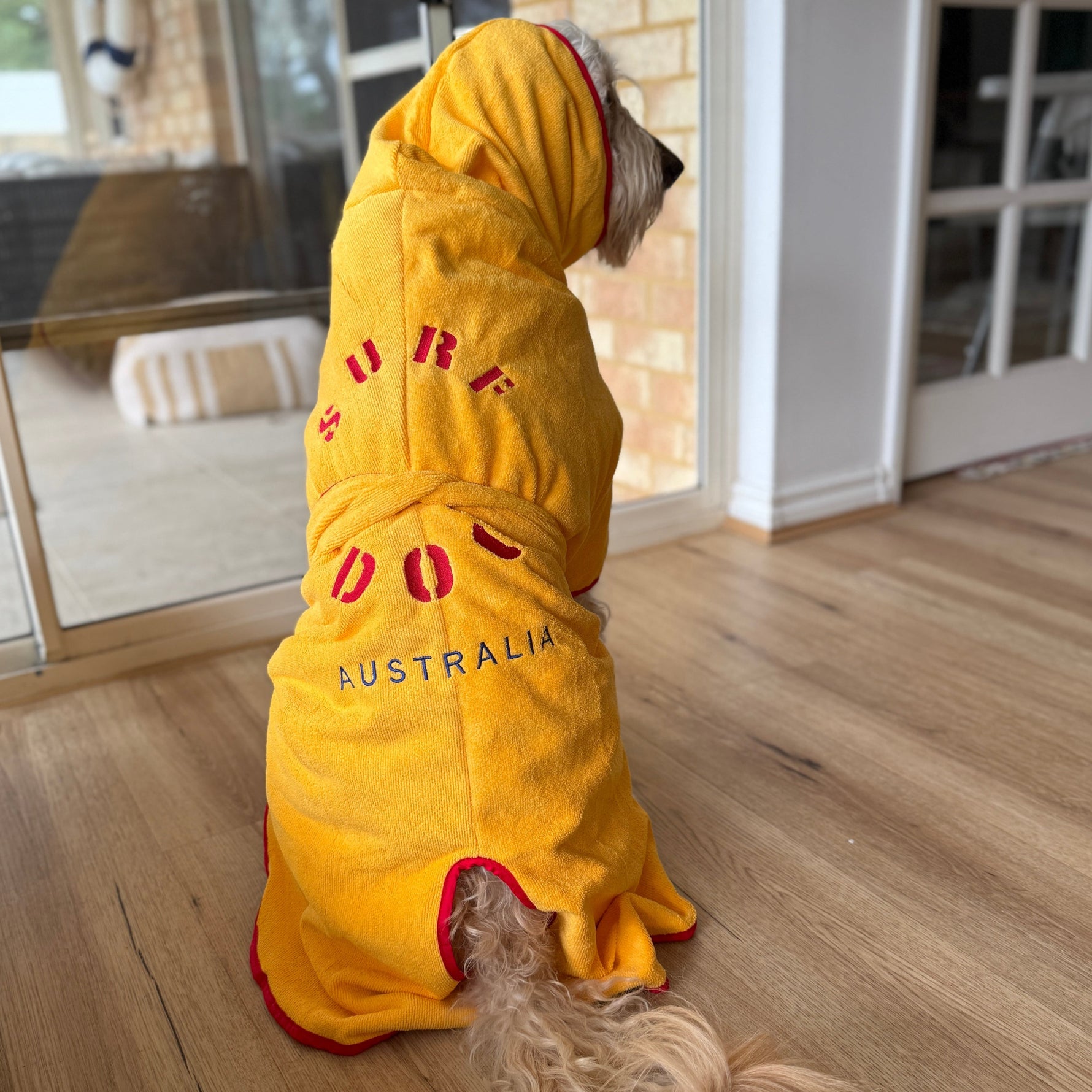 Large Drying Coat in Beach Gold
