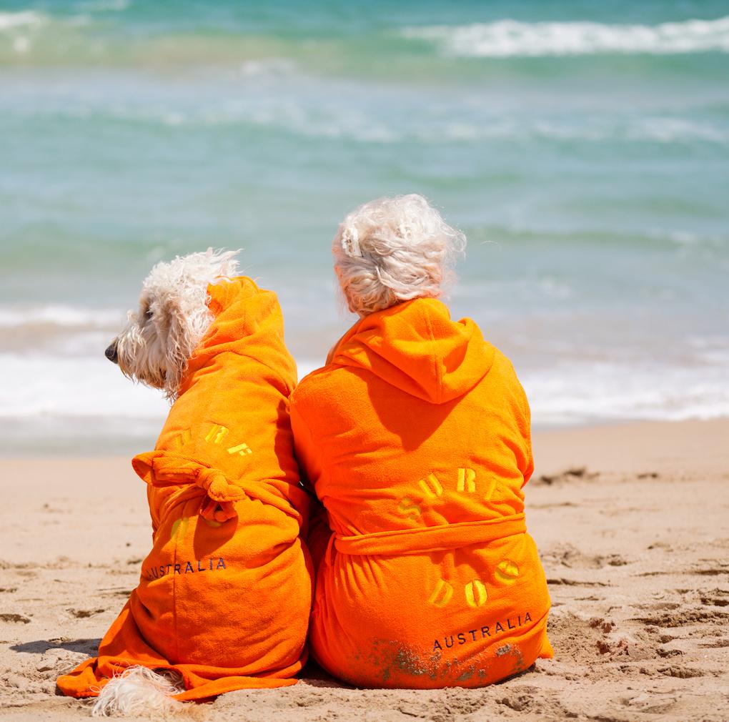 Surf Dog Beach Robes ADULT and Kids Towelling robes